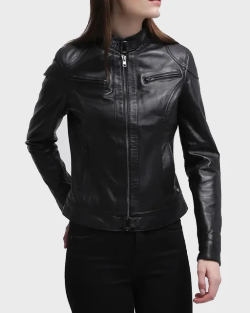 Biker Black Leather Jacket