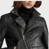 Black Biker Leather Jacket