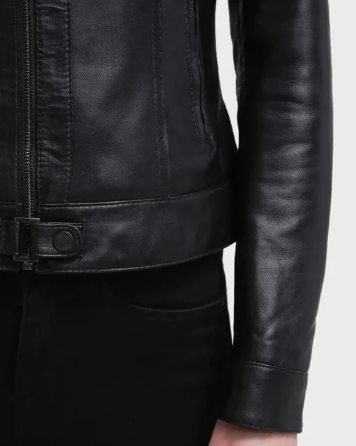 Black Leather Jacket For Women