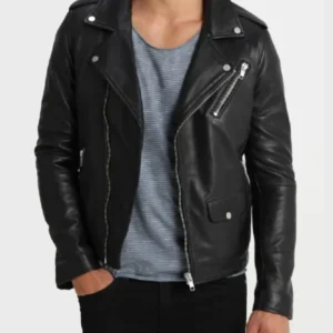 Black Mens Leather Jacket