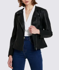 Lambskin Black Biker Leather Jacket