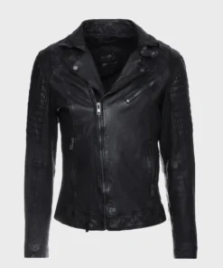 Notch Style Mens Black Leather Jacket