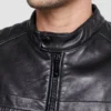 Black Racer Leather Jacket for Men