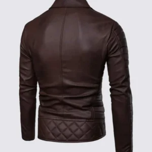 Slim Style Brown Leather Jacket