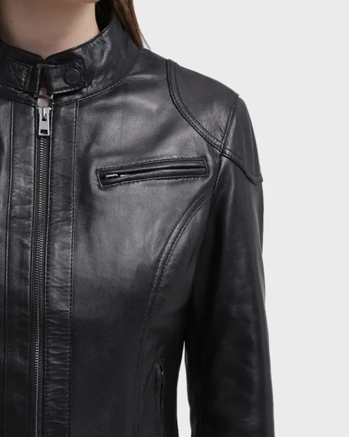 Womens Black Leather Jacket