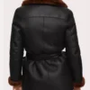 Womens Black Shearling Leather Jacket