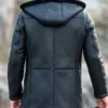 Black Hooded Long Coat