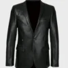 Black Leather Blazer