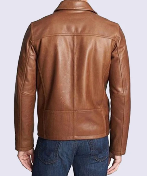 Brown Biker Leather Jacket