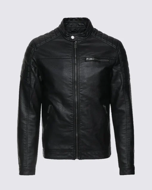 Casual Biker Leather Jacket