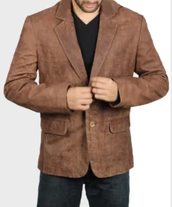 Distressed Brown Blazer