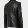 Genuine Leather Black Blazer