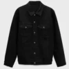 Men Black Denim Jacket