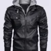 Men Grey Biker Jacket