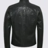 Mens Black Biker Leather Jacket