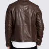 Mens Brown Biker Leather Jacket