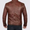 Mens Brown Biker Leather Jacket