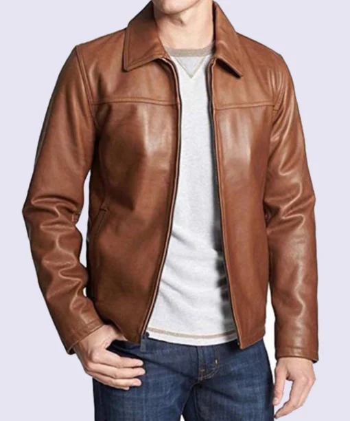 Mens Brown Leather Jacket