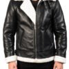 Black Biker Genuine Leather Jacket for Men