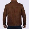 Suede Brown Genuine Leather Jacket