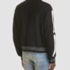 Amiri Bones Black Bomber Varsity Jacket