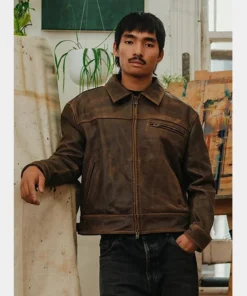 Brown Leather Mutimer Jacket