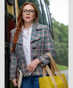 Lindsay Lohan Irish Wish Plaid Jacket