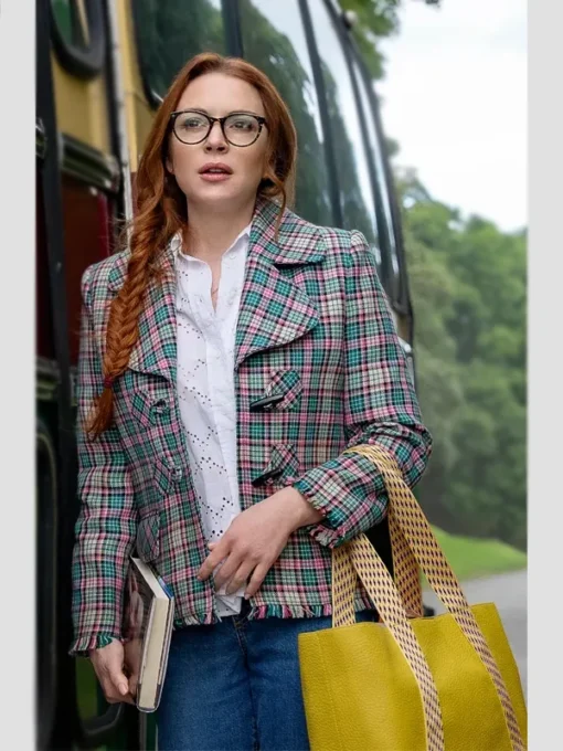 Lindsay Lohan Irish Wish Plaid Jacket