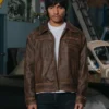 Mens Brown Mutimer Leather Jacket