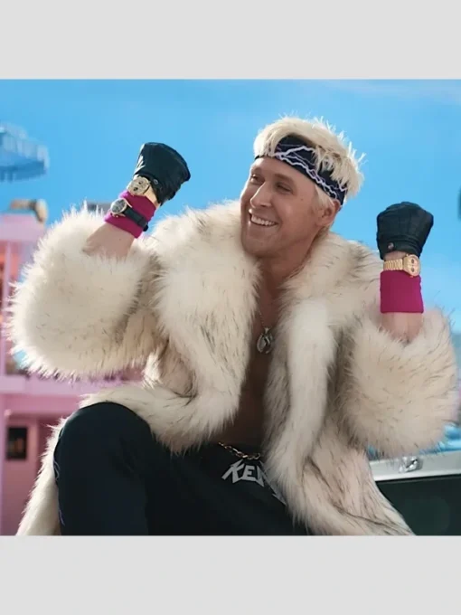 Barbie Ryan Gosling Fur Coat