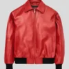 Drake Polar Opposites Red Leather Jacket