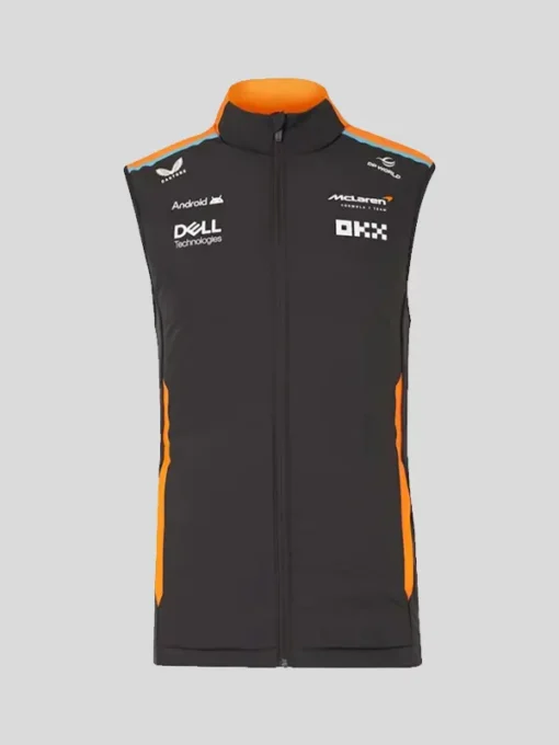 F1 McLaren Team Vest in Black and Orange