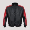 Ryan Gosling Miami Vice Black Leather Bomber Jacket