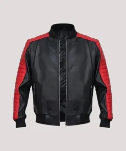 Ryan Gosling Miami Vice Black Leather Bomber Jacket