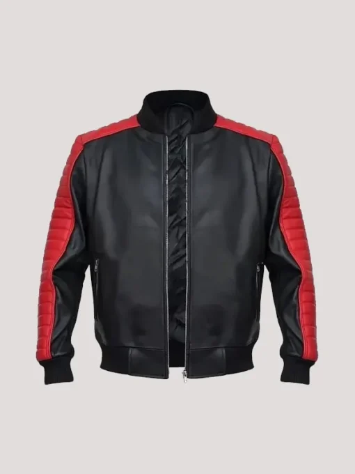 Ryan Gosling Miami Vice Black Leather Bomber Jacket