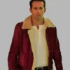 Ryan Reynolds Spirited Red Suede Jacket