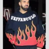 Vaffanculo Flame Hoodie Drake