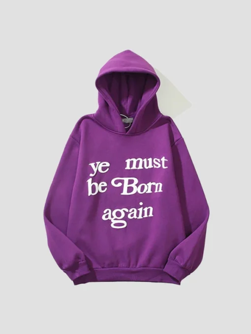 Ye Must Be Born Again Hoodie Purple