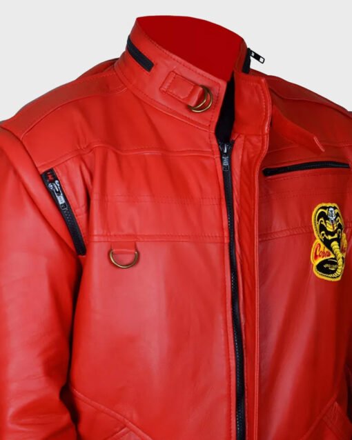 Johnny Lawrence Red Leather Cobra Kai Jacket