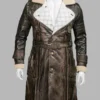 Elder Maxson Brown Leather Battlecoat fro Men