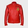 Johnny Lawrence Cobra Kai Red Leather Jacket