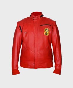 Johnny Lawrence Cobra Kai Red Leather Jacket