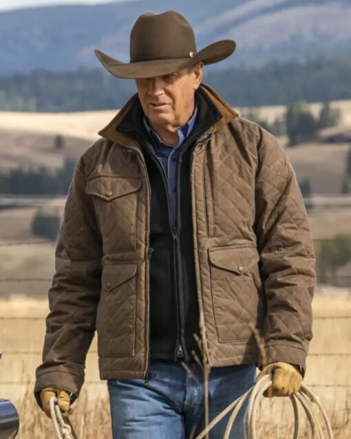 Yellowstone Season 4 John Dutton Quilted Jacket