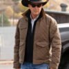 Yellowstone John Dutton Brown Quilted Jacket