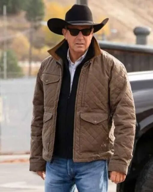 Yellowstone John Dutton Brown Quilted Jacket