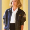 kelly mcgillis top gun leather jacket