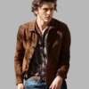 A Complete Unknown Bob Dylan Brown Suede Jacket