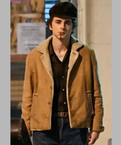 Timothee Chalamet A Complete Unknown Cream Jacket