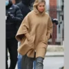 Sienna Miller Wool Poncho Coat