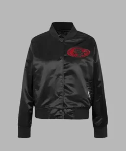 San Francisco 49ers Black Satin Jacket for Sale